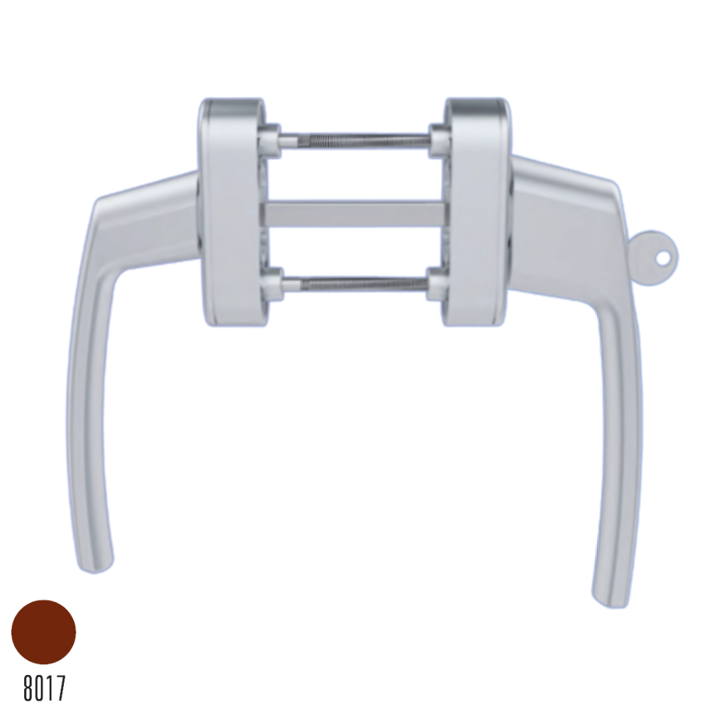 Lara Kilitli Çiftli Takım Kapı Kolu Maun