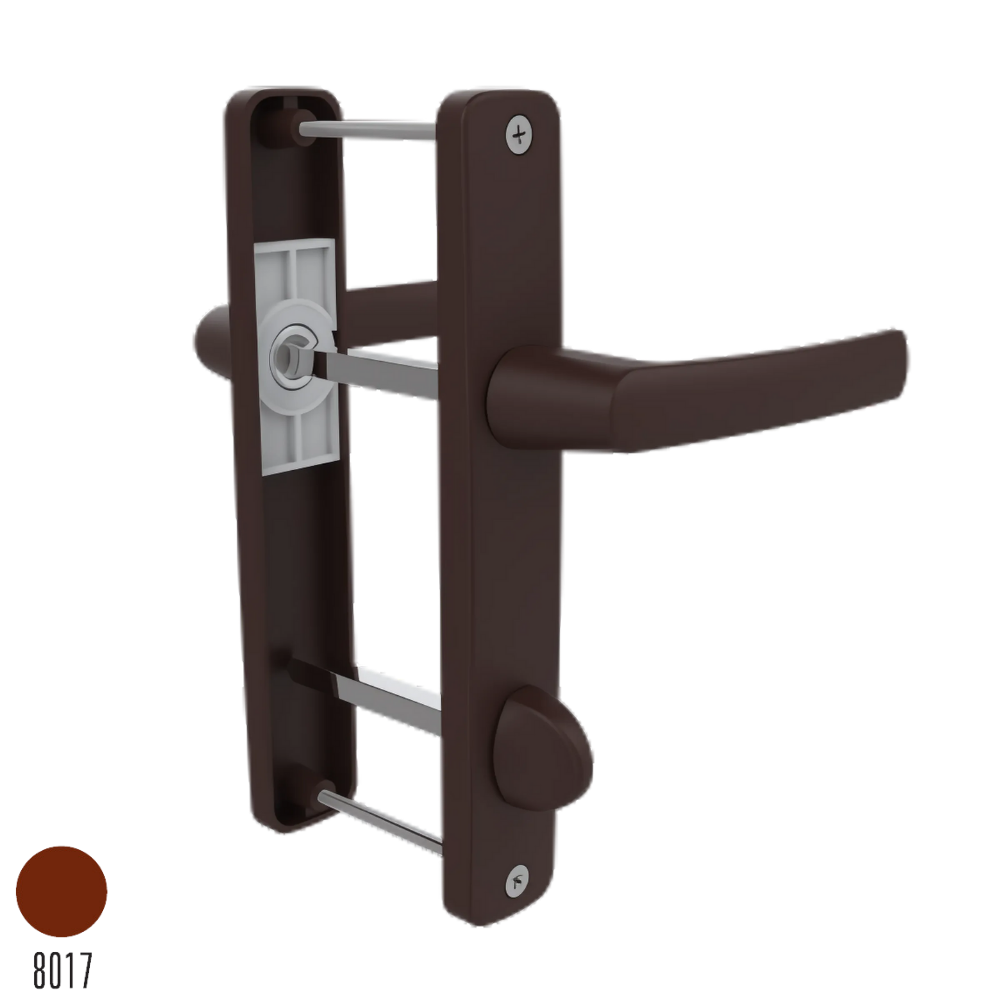 Lara Mandallı Alüminyum Kapı Kolu  Maun