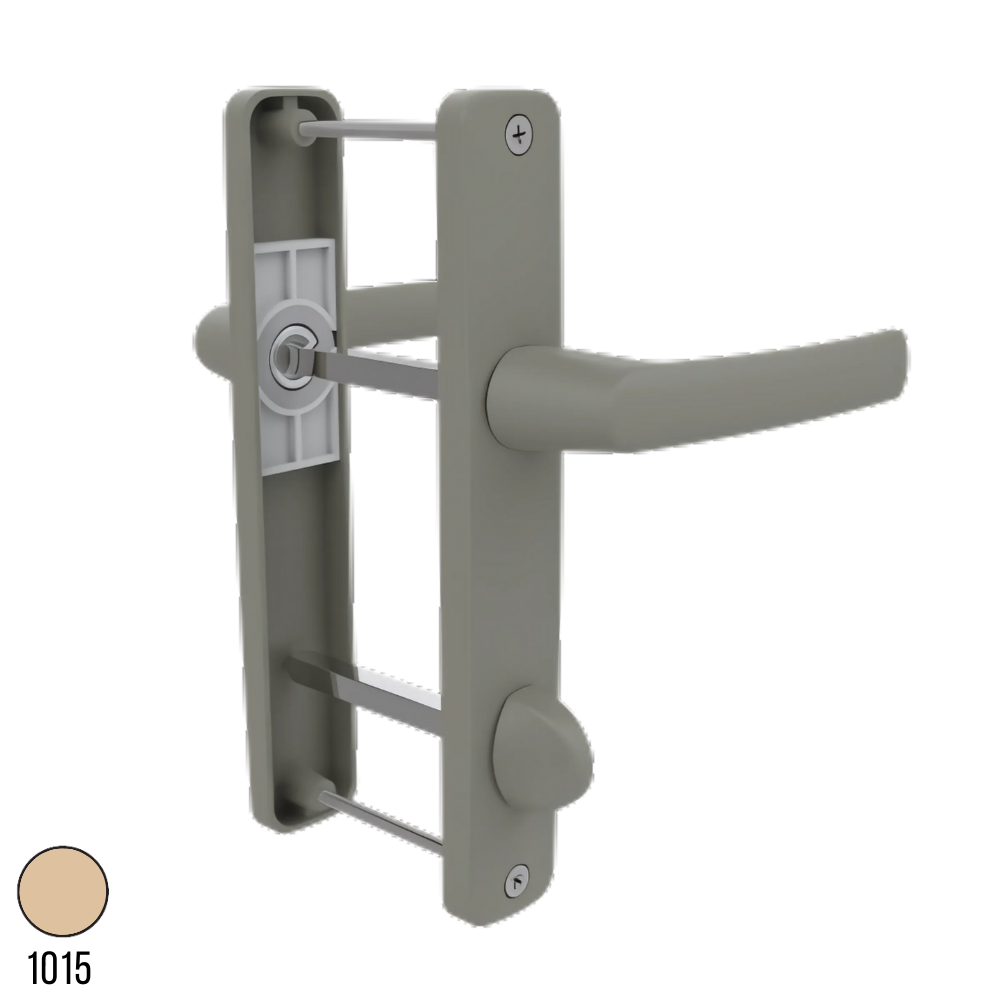 Lara Mandallı Alüminyum Kapı Kolu  Şampanya