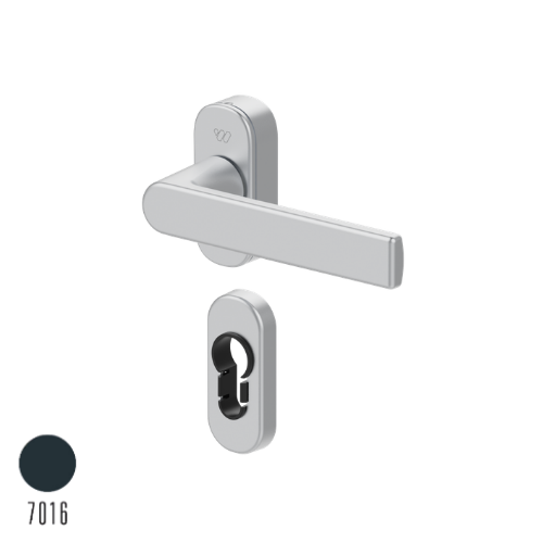 Monaco Alüminyum Basma Kol Antrasit Gri