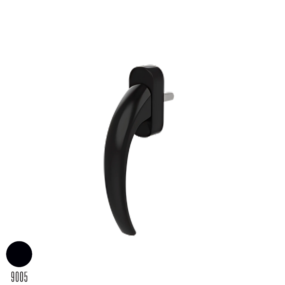 Porto Akustik Alüminyum Pencere Kolu Siyah