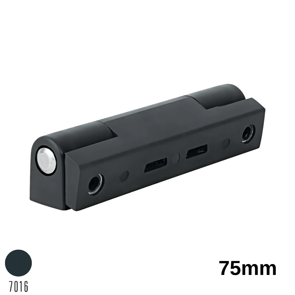 Saç Destekli Plastik Pencere Menteşesi 75 Mm Ant Gri