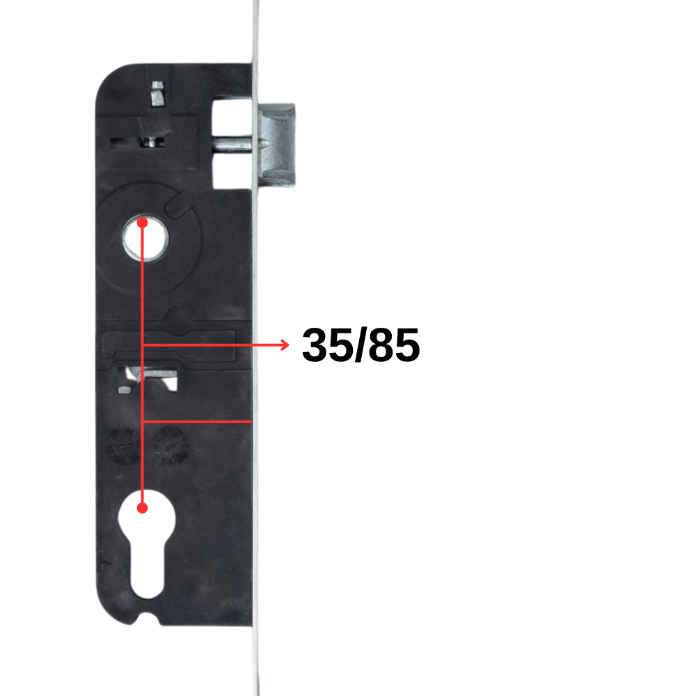 Şahbaz Pvc Wc Kilit Metal Gövde  35/90  (Dilli-Sürgülü)