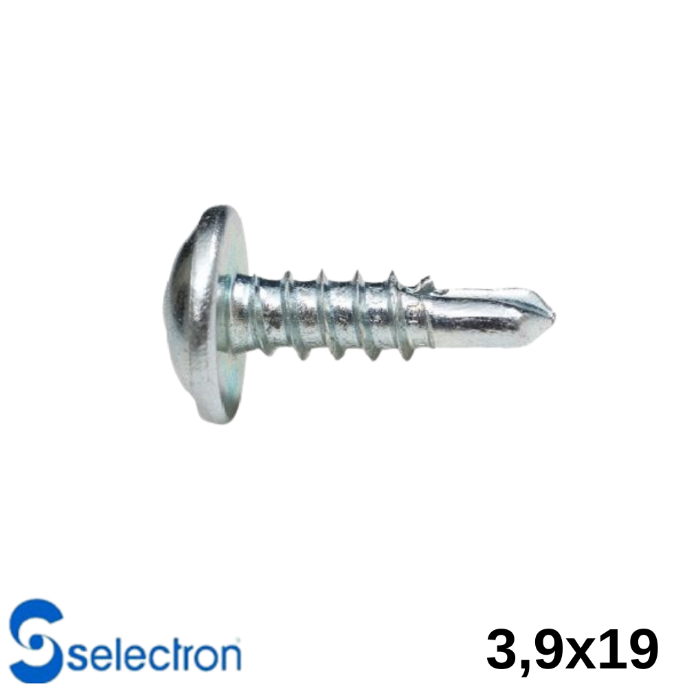 Selectron 3,9X19  Geniş Pul Başlı Matkap Uçlu Vida 2000 Ad.