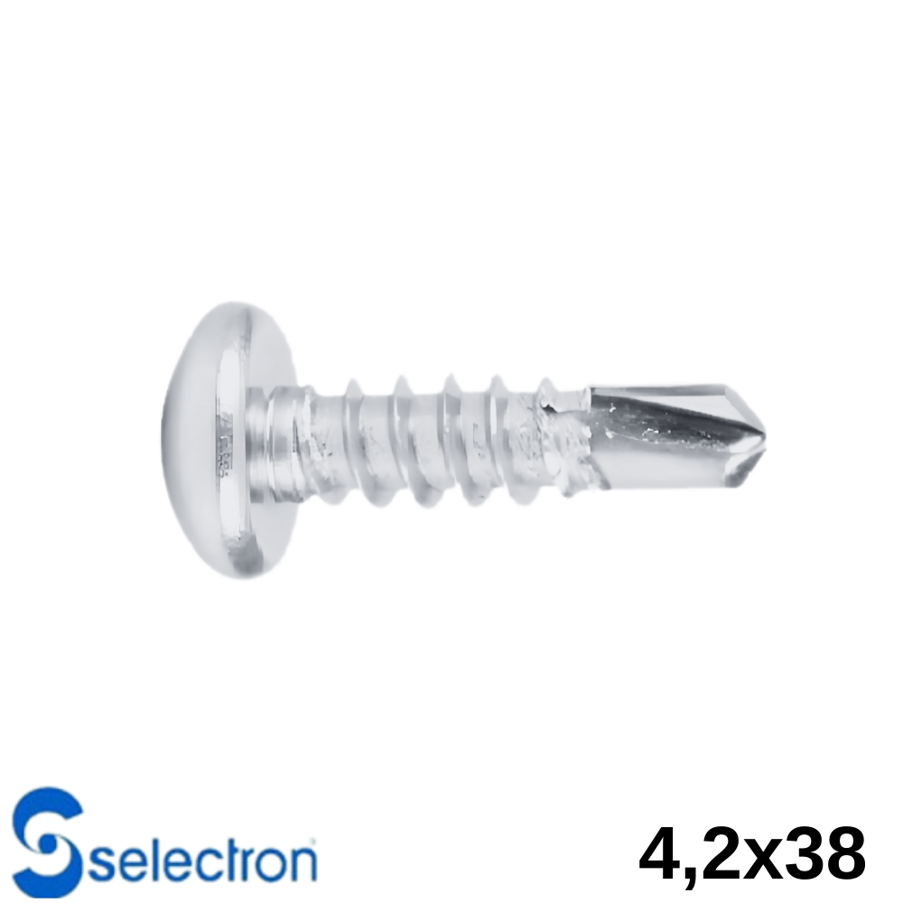Selectron 4,2 X 38 Yıldız Silindir Başlı Matkap Uçlu Vida 1000 Ad.