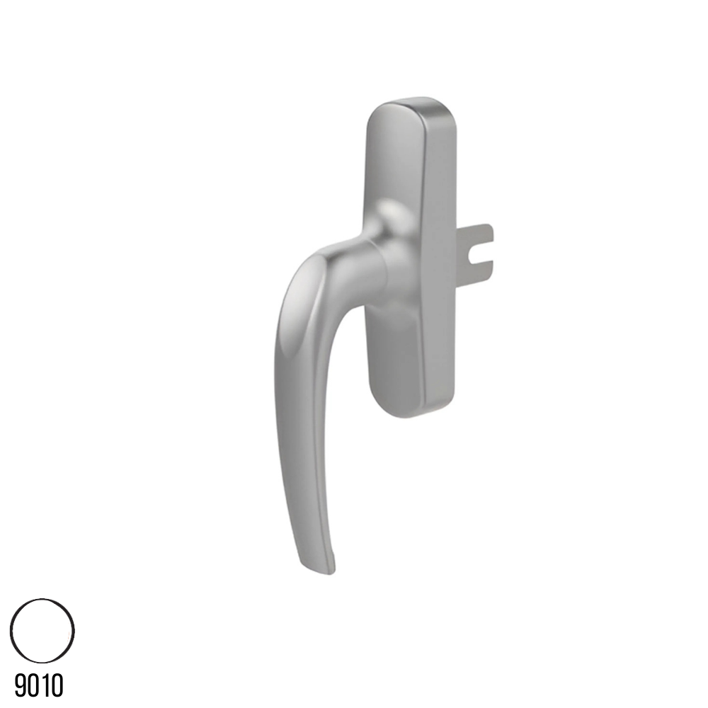 Smyrna Eksenel Alüminyum  Pencere Kolu Tek/Çift Dil Beyaz