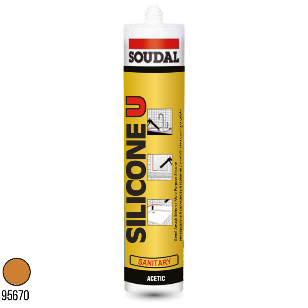 Soudal Silicone U  Bronz 280 Gr 405026