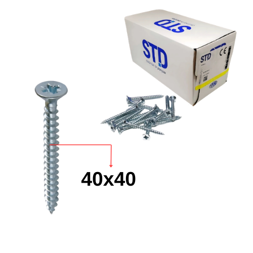 Sunta Vidası 40*40 500 Ad.