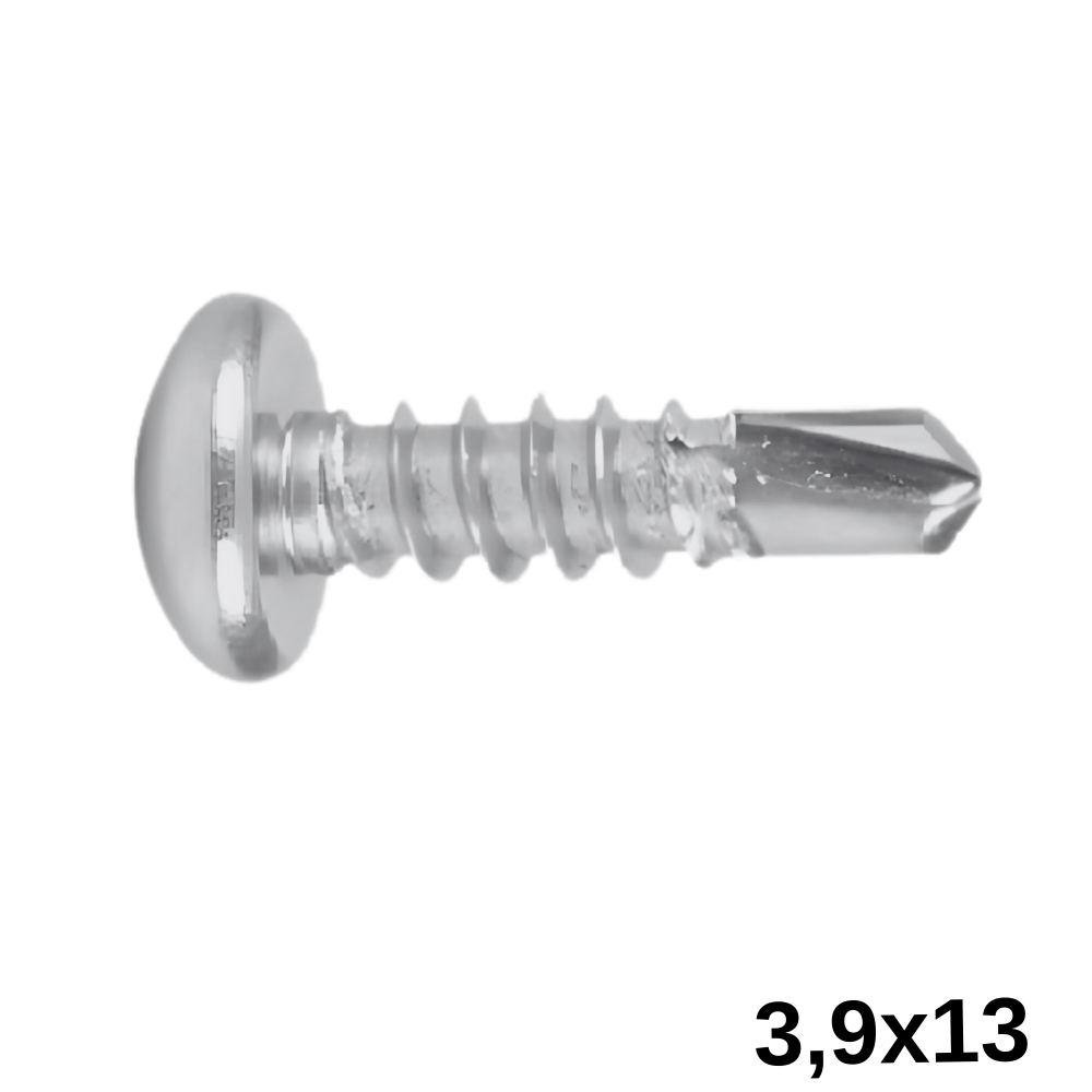 Wax 3,9 X 13 Mm Yıldız Silindir Başlı Matkap Uçlu Vida
