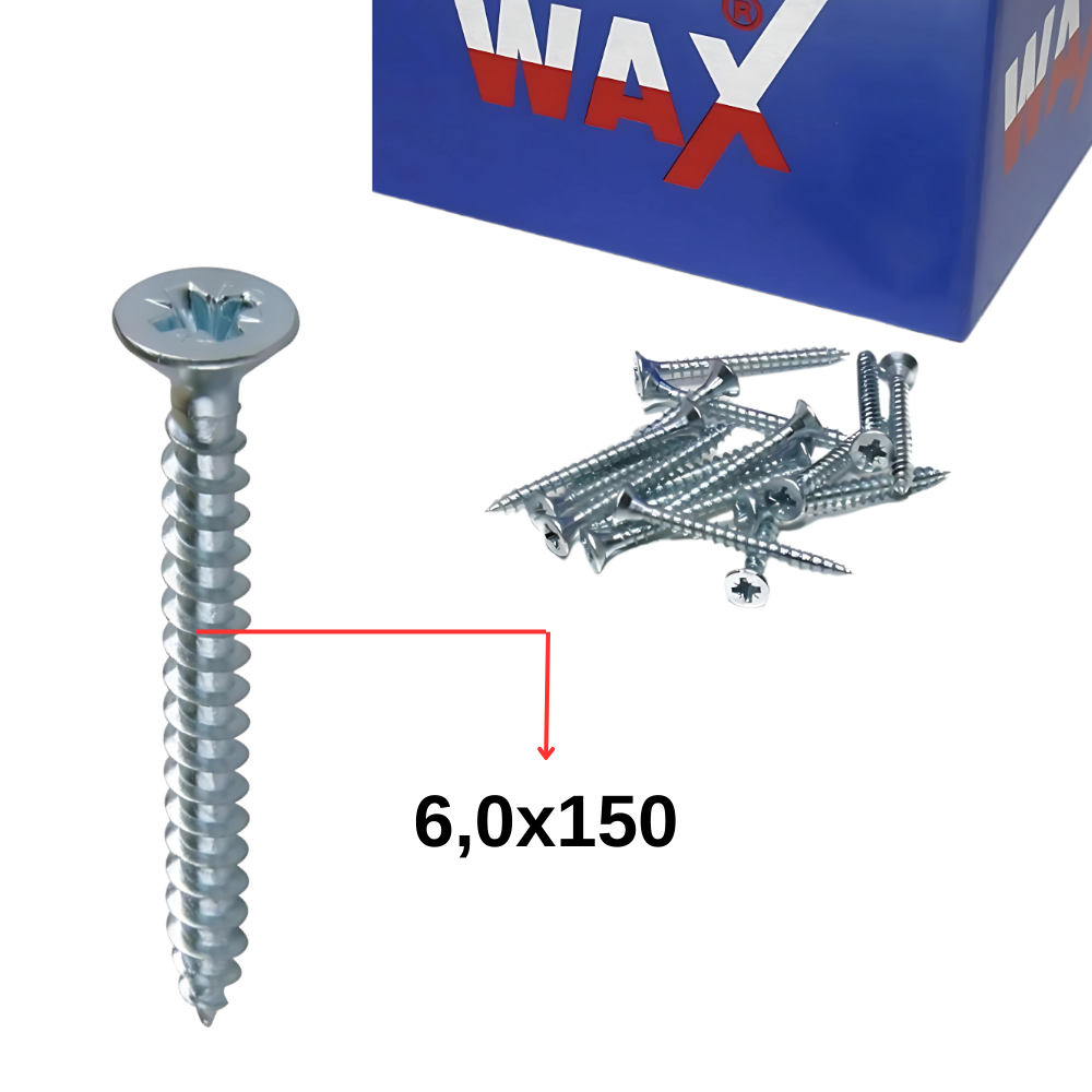 Wax 6,0 X 150 Sunta Vidası 75 Ad.