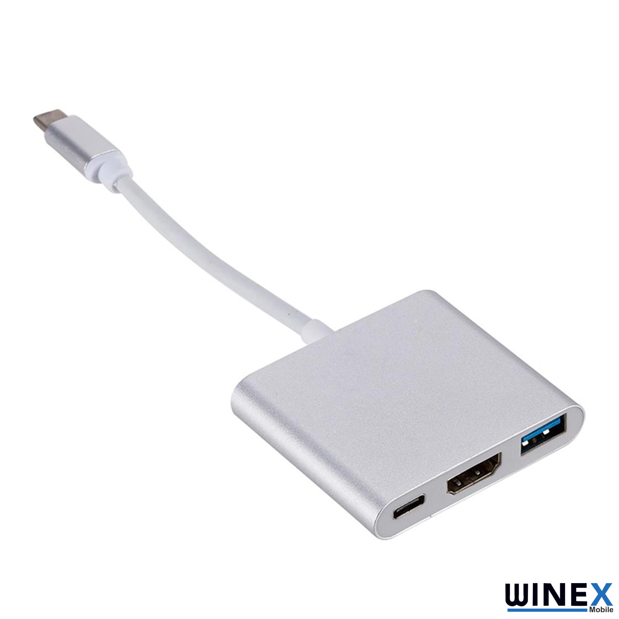 Winex 3in1 Type-C To HDMI Hub Port Adaptör 100W PD USB 3.0 4K HDMI Çıkışlı