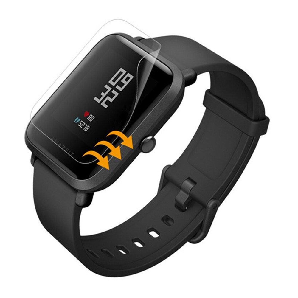 Amazfit Bip-Bip Lite Ön Darbe Emici Ekran Koruyucu Nano Cam (4 Adet)
