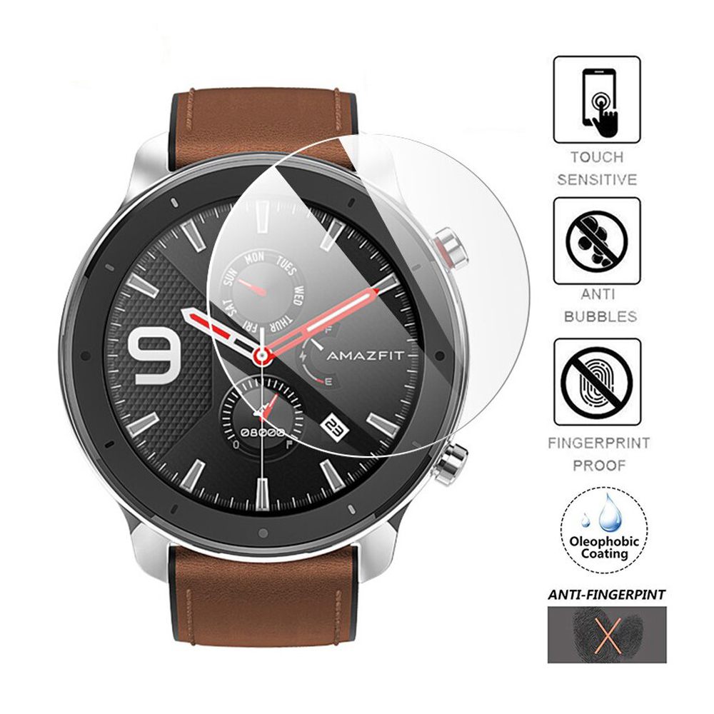 Amazfit GTR 42mm Ön Darbe Emici Ekran Koruyucu Nano Cam (4 Adet)