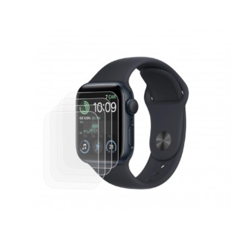 Apple Watch SE 2 44mm Ön Darbe Emici Ekran Koruyucu Nano Cam (4 Adet)