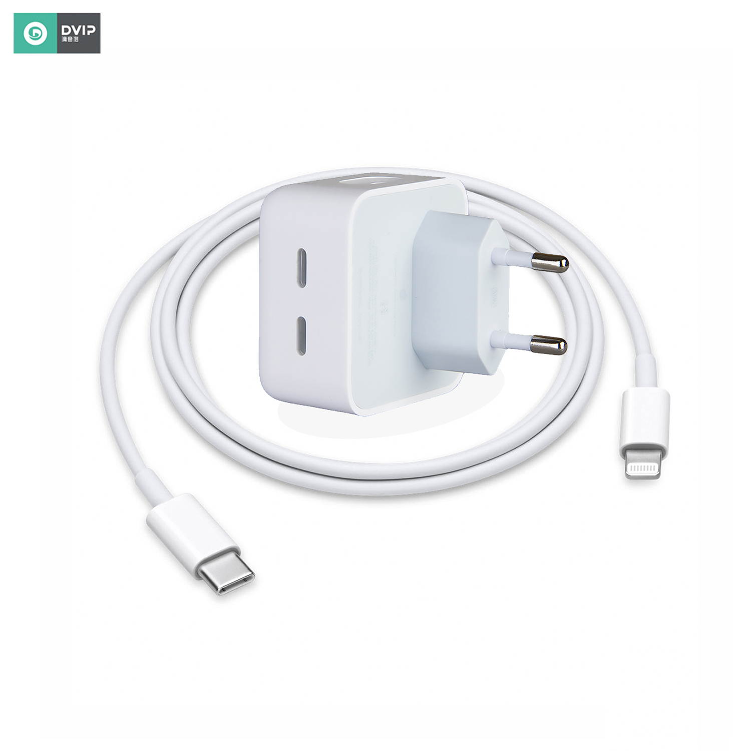 DVIP N45 35W Yeni Nesil Apple Uyumlu Çift PD Type-C Port Compact Çıkışlı Ev tipi Şarj Aleti Kablolu Set