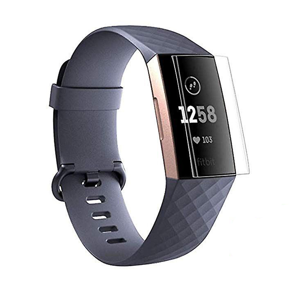 Fitbit Charge 4 Ön Darbe Emici Ekran Koruyucu Nano Cam (4 Adet)