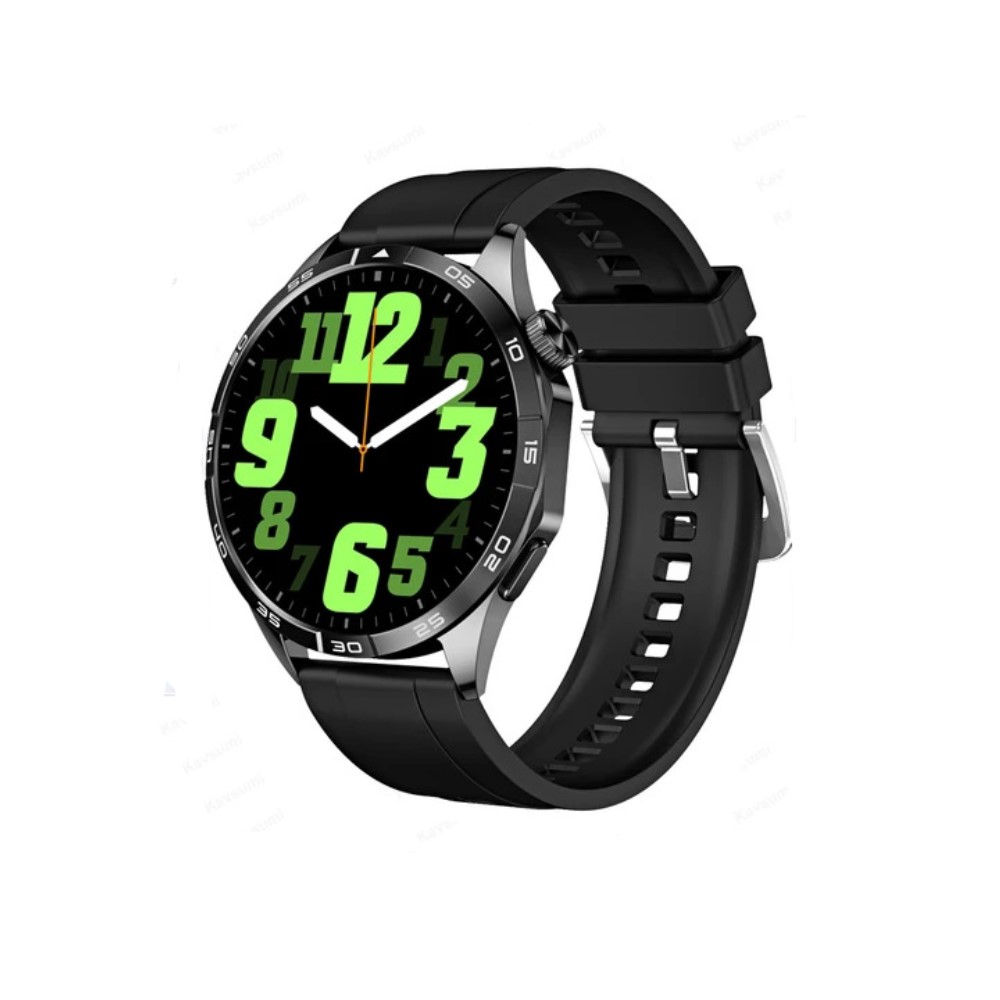 Haino Teko RW44 Watch Amoled Ekran Android İos HarmonyOs Uyumlu 3 Kordonlu Akıllı Saat Siyah