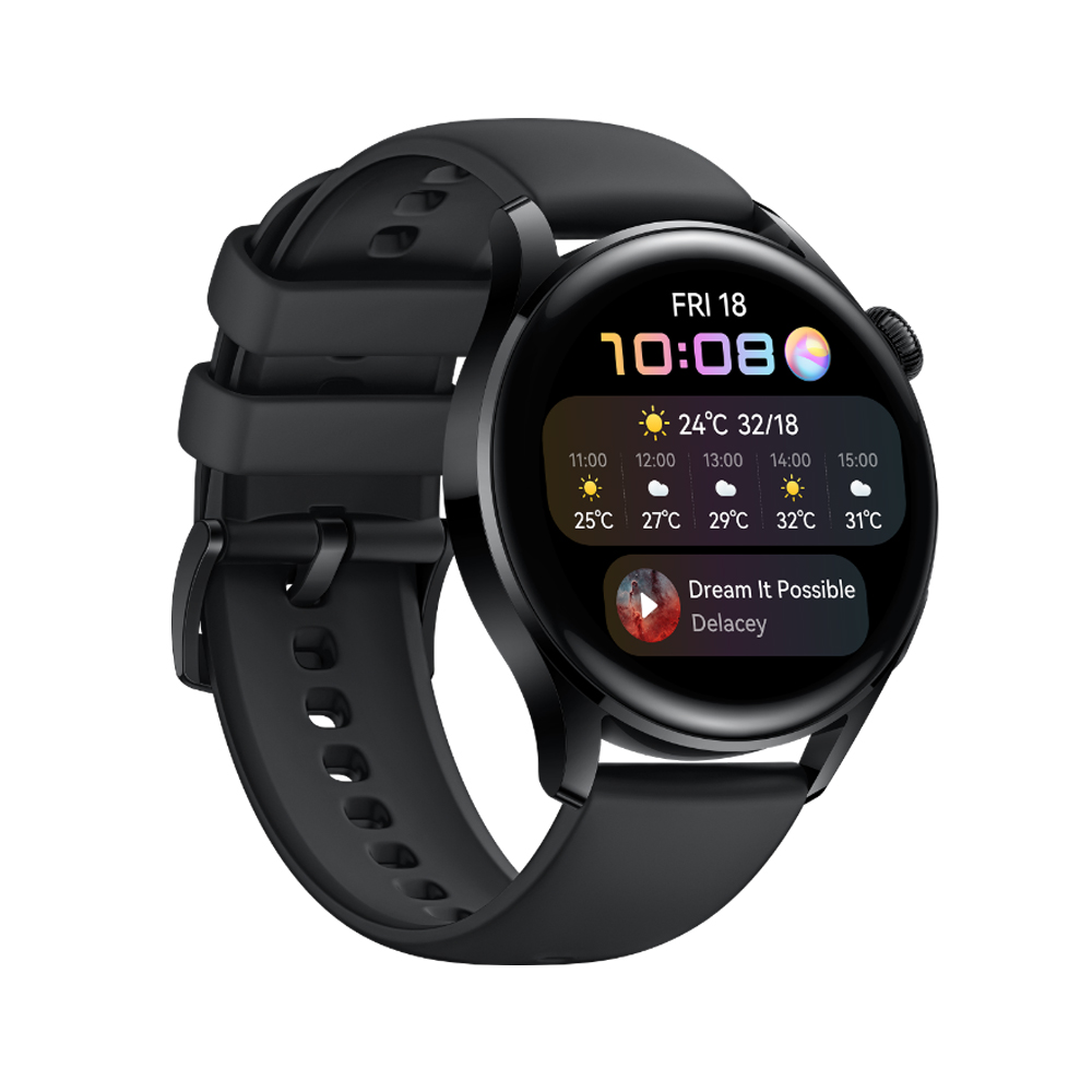 Huawei Watch GT3 46mm İle Uyumlu Ön Darbe Emici Ekran Koruyucu Nano Cam (4 Adet)