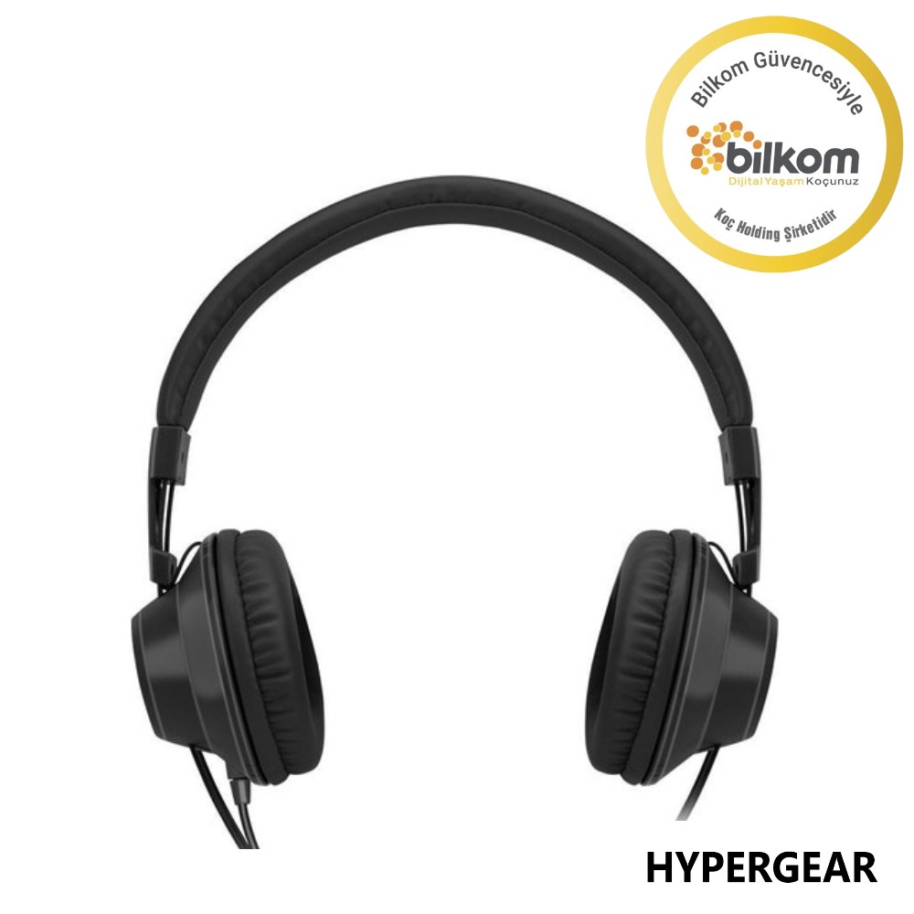 Hypergear V50 3.5mm Jack Girişli Mikrofonlu Kablolu Kulaküstü Kulaklık Siyah