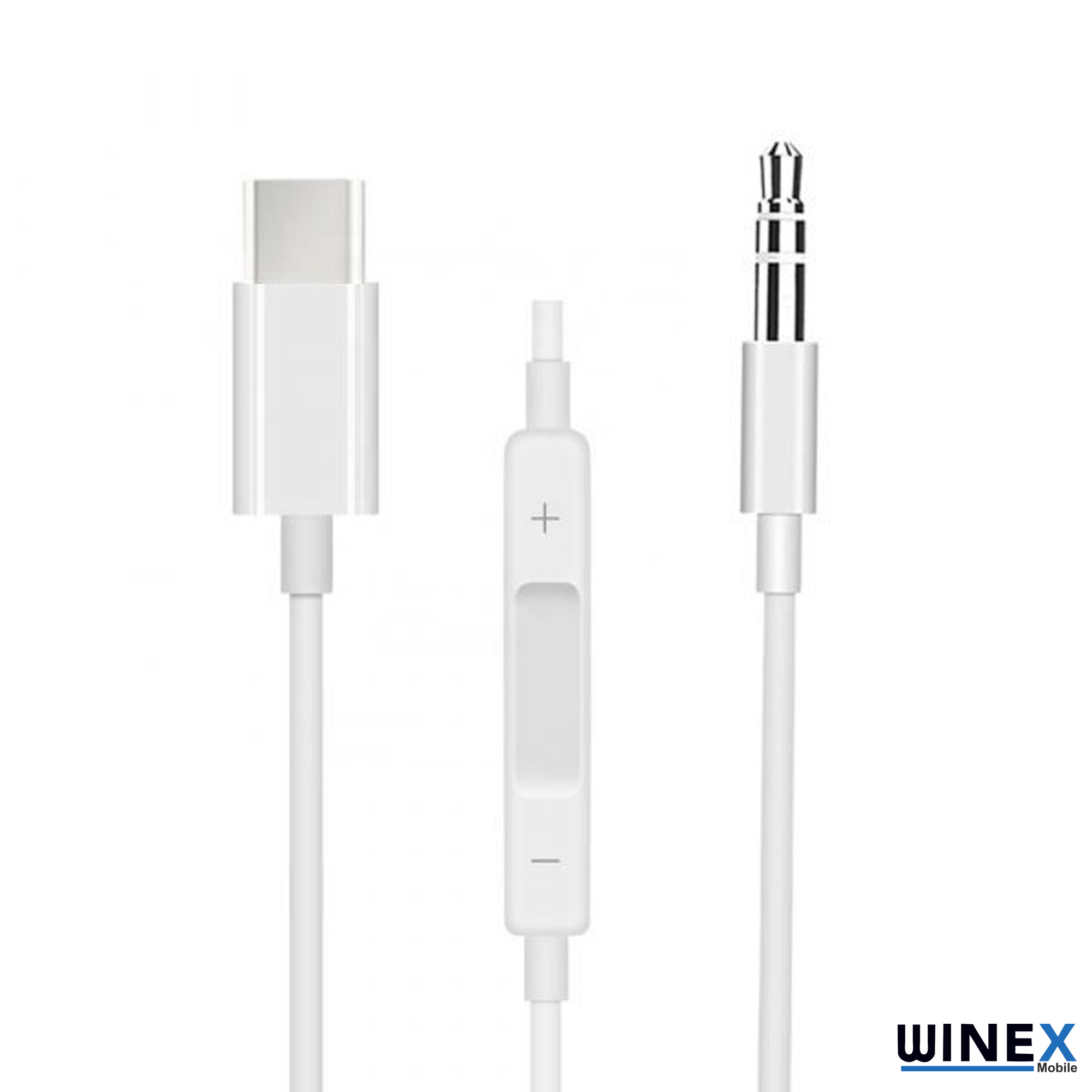 Winex Type-C to 3.5mm Aux Ses Kontrollü Dönüştürücü Adaptör