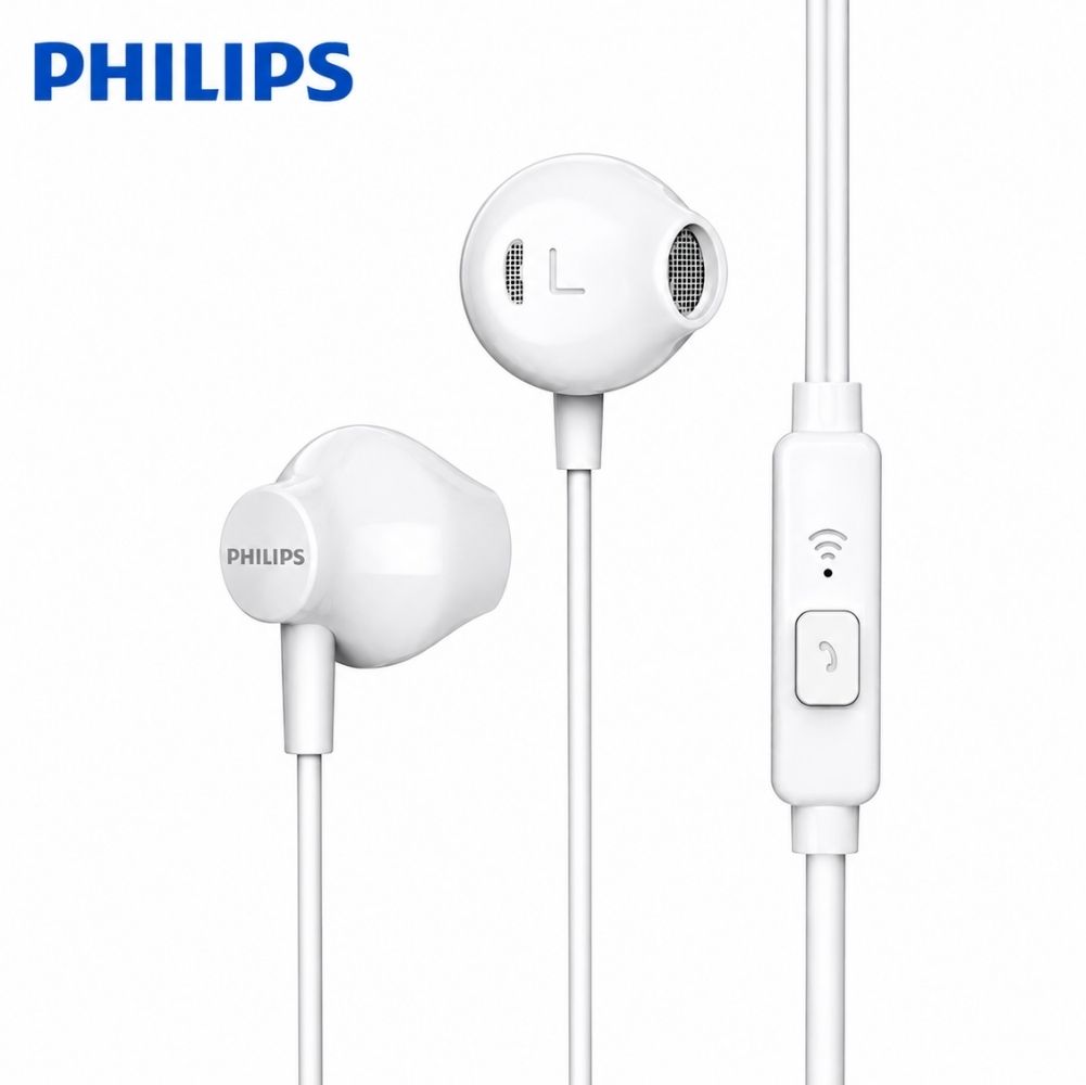 Philips Mikrofonlu Kablolu Kulak İçi Kulaklık 3.5mm Jack TAUE101WT/00 Beyaz