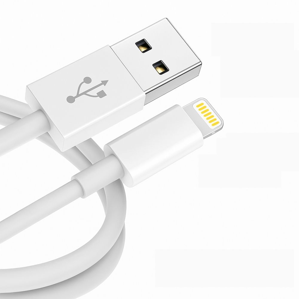 ScHitec 3A 60W UsbA to Lightning Hızlı Data ve Şarj Kablosu 1 Metre Beyaz WDF01M
