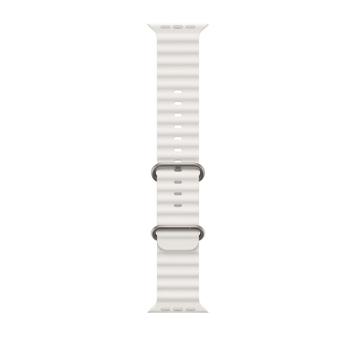 ScHitec 42-49mm Yeni Nesil Apple Uyumlu Akıllı Saat Kordonu Silikon Beyaz