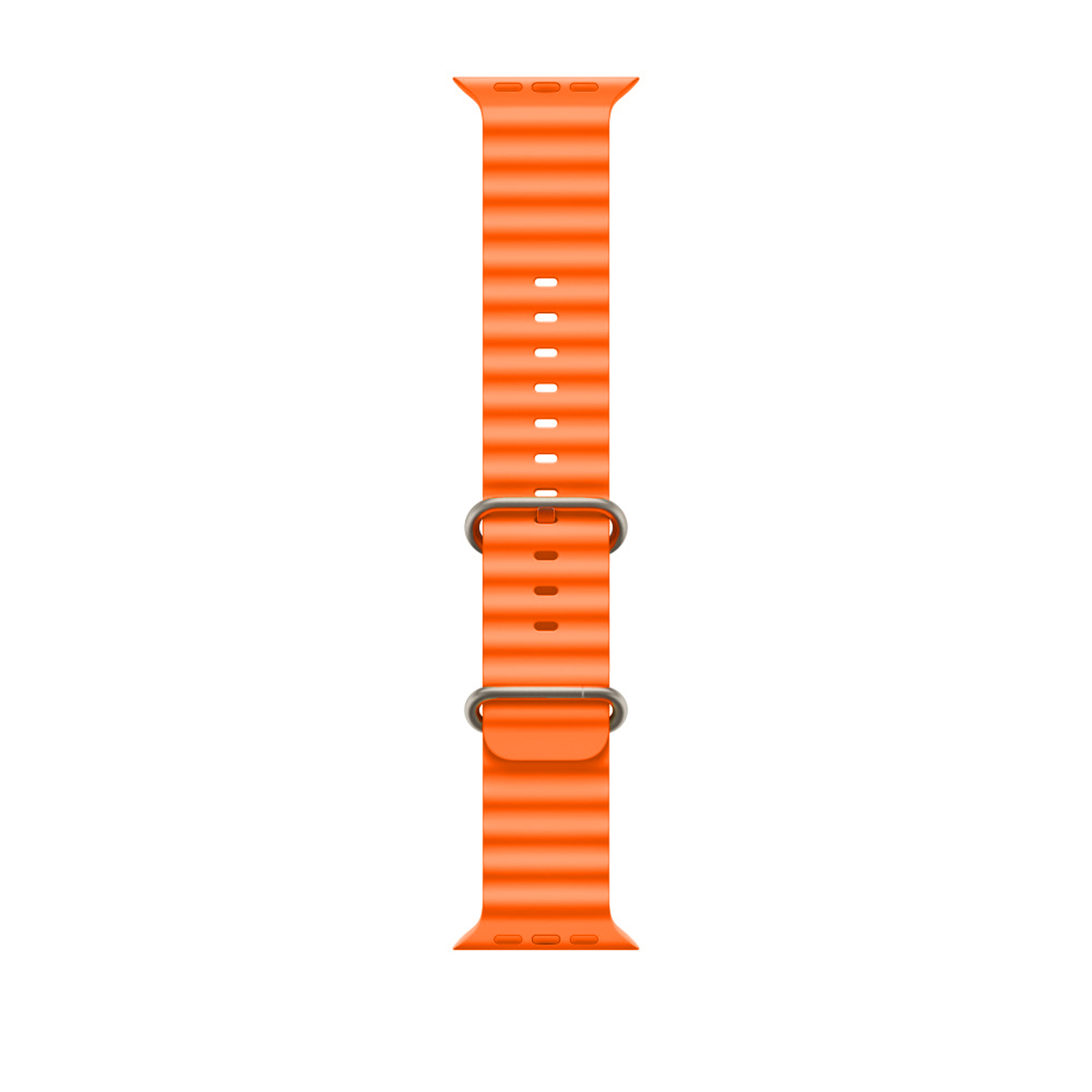 ScHitec 42-49mm Yeni Nesil Apple Uyumlu Akıllı Saat Kordonu Silikon Turuncu