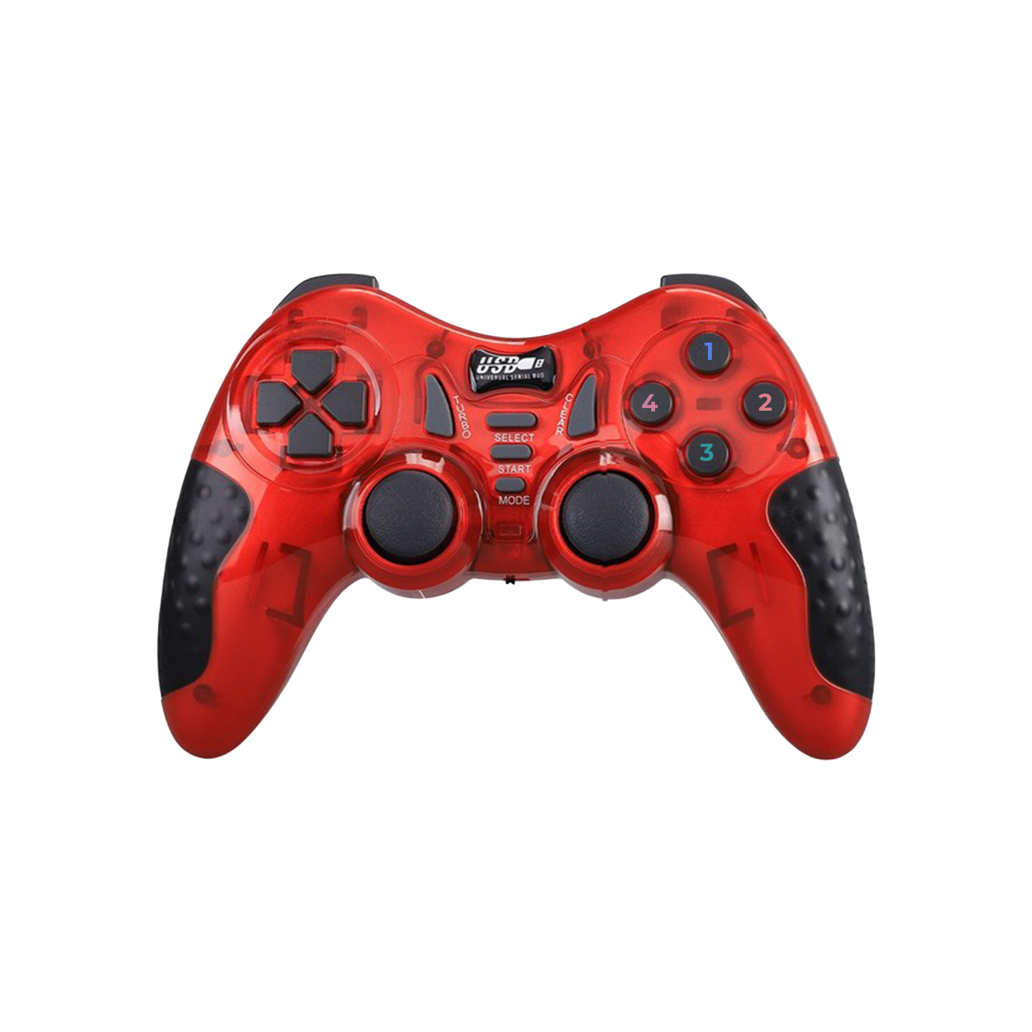 ScHitec 7in1 PC/PS2/PS2/PS3/PC360/TV/TVBOX/Android Cihazlar ile Uyumlu Kablosuz Gamepad Kırmızı HJ041