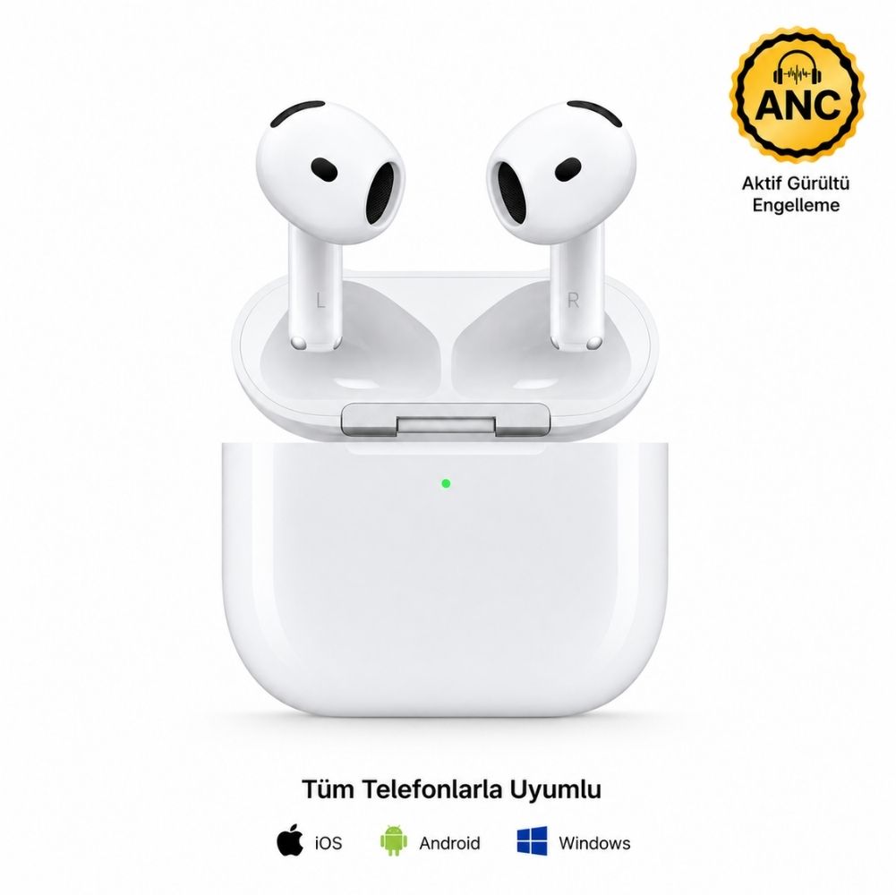Schitec Air Pro 4 Bluetoothlu ANC Hİ-Fİ Ses İOS Android Tüm Cihazlarla Uyumlu Kulaklık 