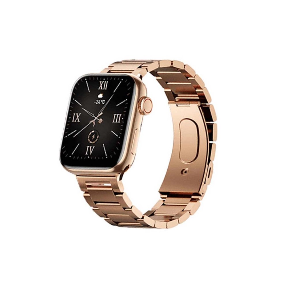 ScHitec G9 Mini Max Amoled Ekran Akıllı Saat Bileklik Hediyeli Gold Rose