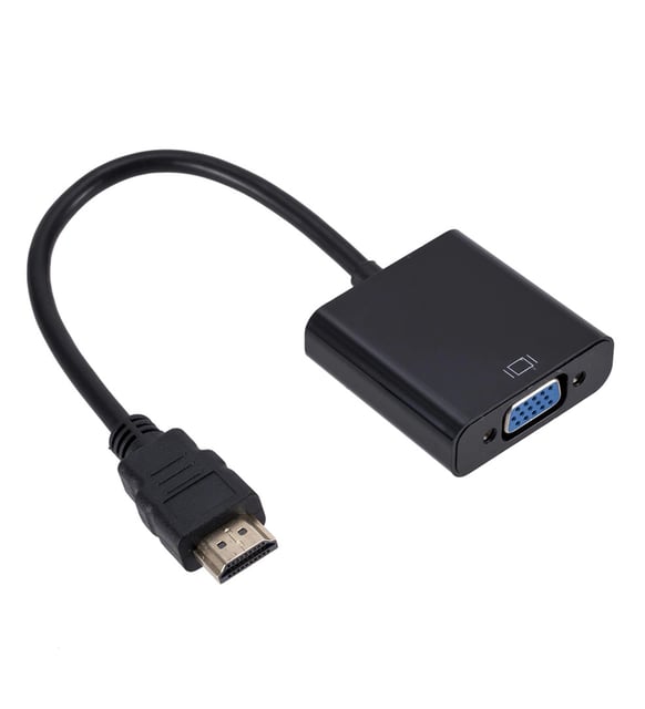 SChitec 4K/1080P Full HD HDMI to VGA Dönüştürücü Adaptör Kablo Çevirici Siyah