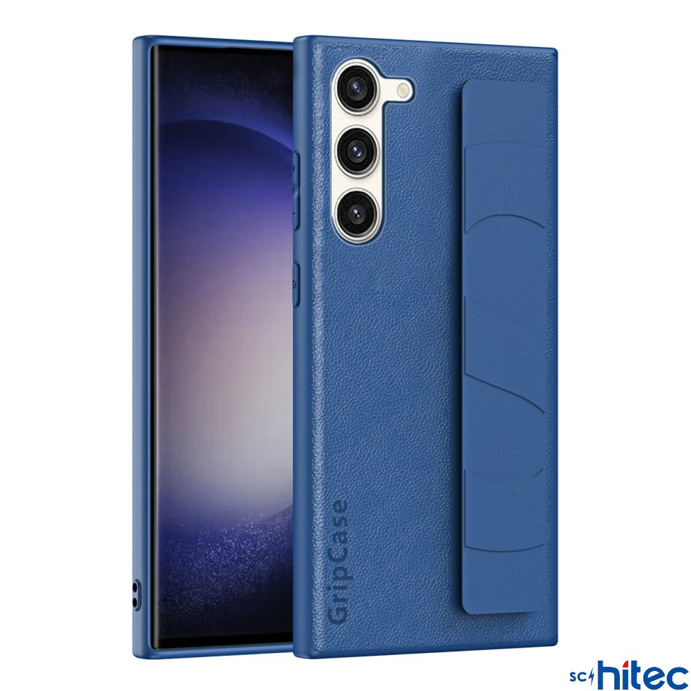 ScHitec Samsung Galaxy S24 Uyumlu Premium Case Parmak Askılı Telefon Kılıfı Lacivert