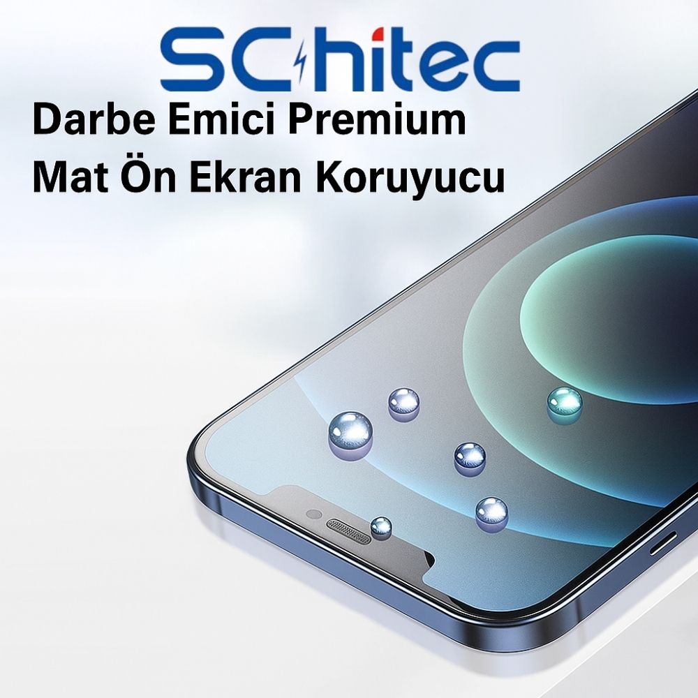ScHitec Samsung Galaxy S25 Ultra Darbe Emici Ön Şeffaf Nano Ekran Koruyucu Poliüretan Film