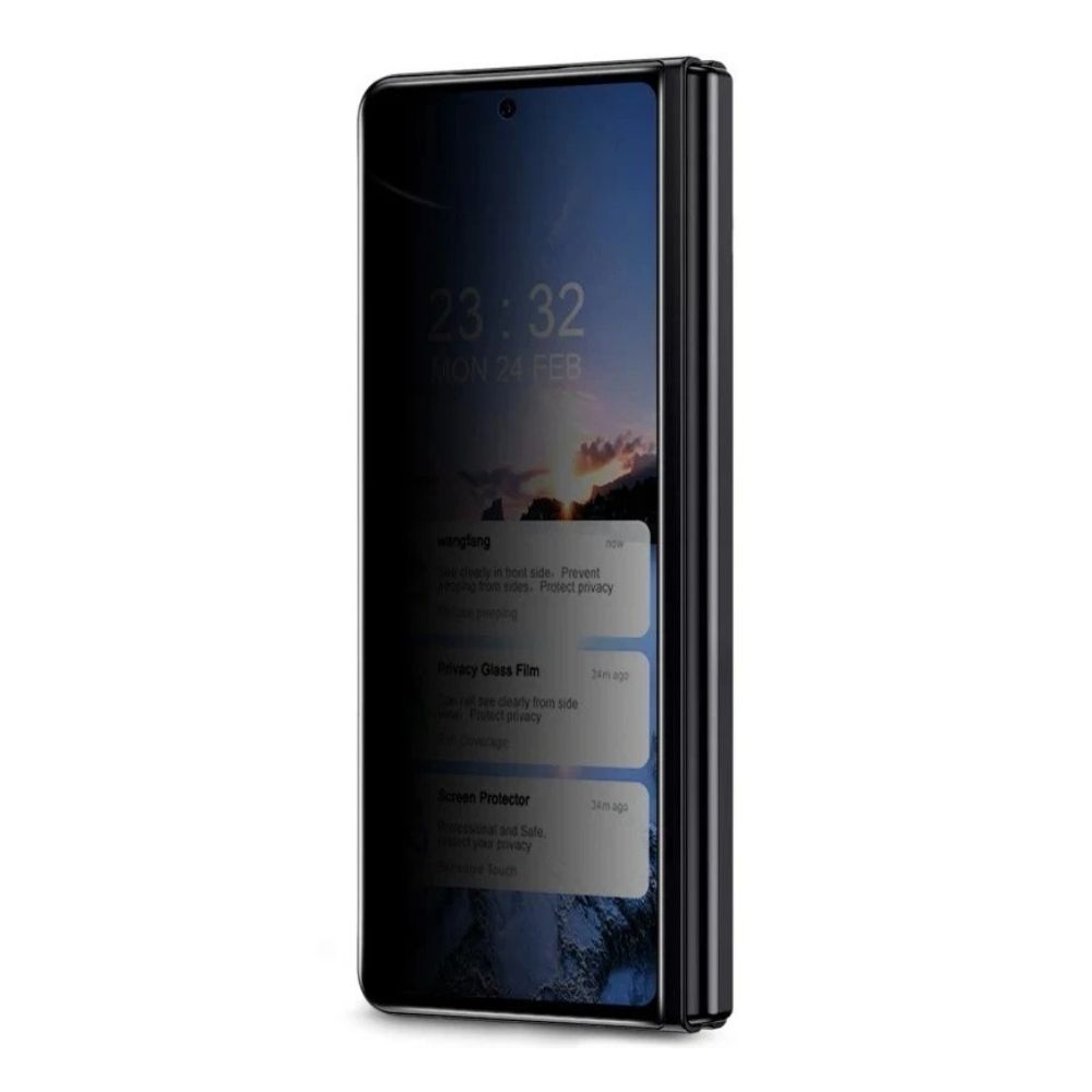ScHitec Samsung Galaxy Z Fold 3 Darbe Emici Premium Hayalet Ön Ekran Koruyucu Poliüretan Film