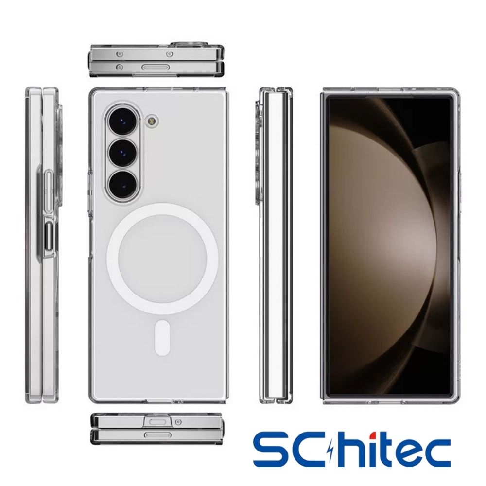 ScHitec Samsung Galaxy Z Fold 6 Magsafe Özellikli Şeffaf Kılıf