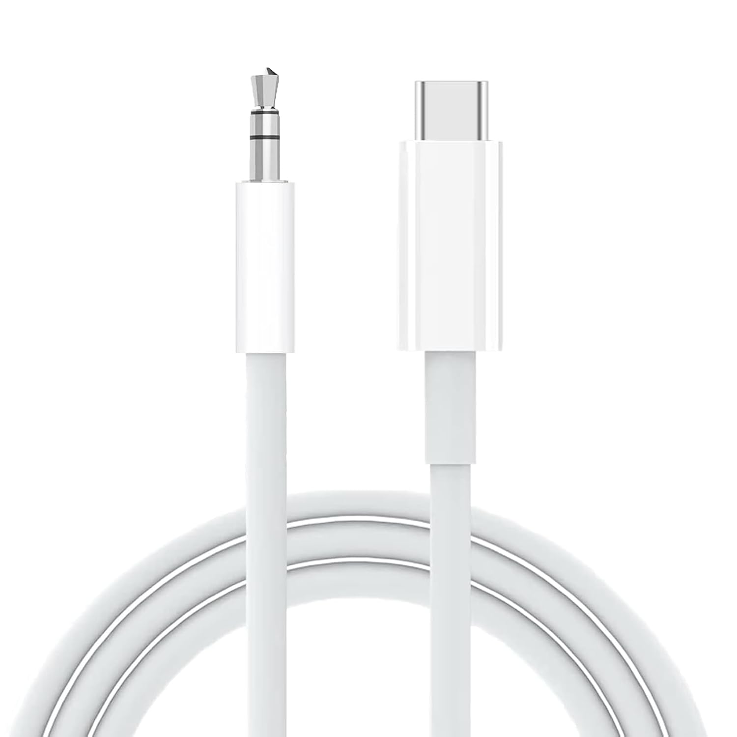 Schitec Type-c to 3.5mm Aux Ses Kablosu  Dönüştürücü Beyaz AX806