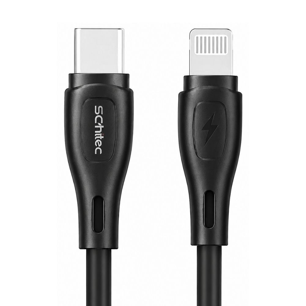 SChitec Type-C to Lightning 27W PD Hızlı Şarj ve Data Kablosu 1Metre Siyah HG/C-09CL