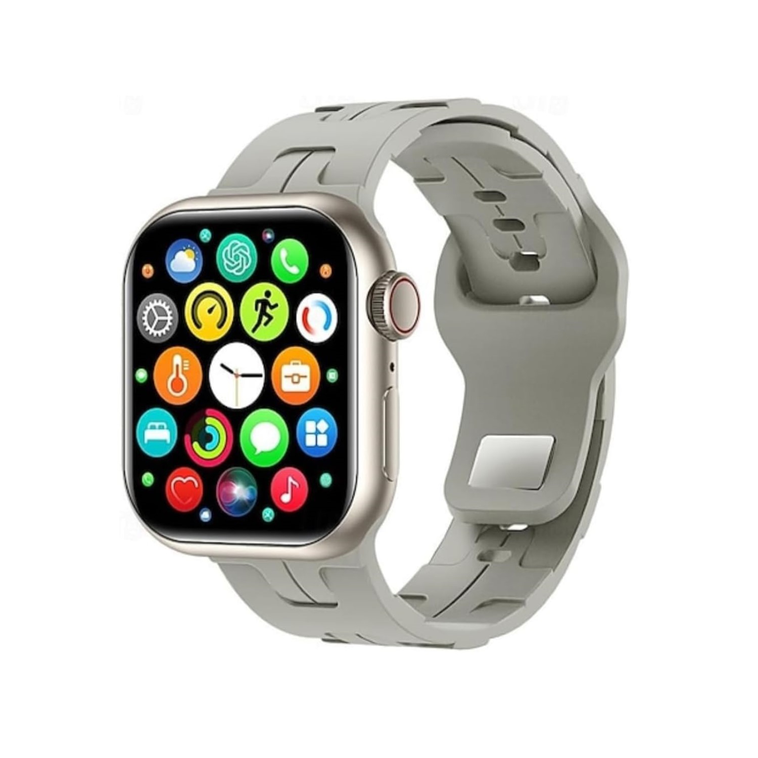 ScHitec Watch HK9 Mini Amoled Ekran Android İos HarmonyOs Uyumlu Akıllı Saat Gümüş