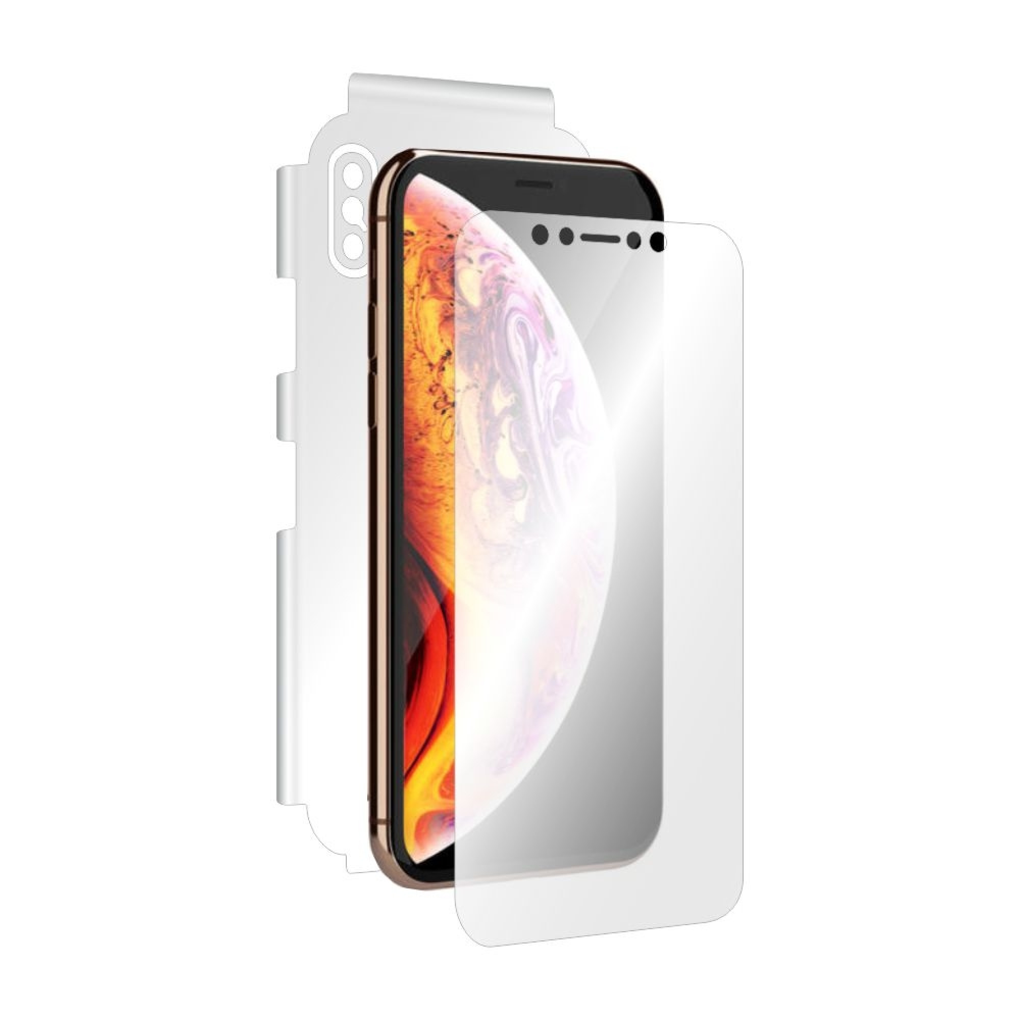 Tecno Pova 6 Pro İle Uyumlu Ön-Arka 360 Fullbody Darbe Emici Kaplama ve Hd Ekran Koruyucu