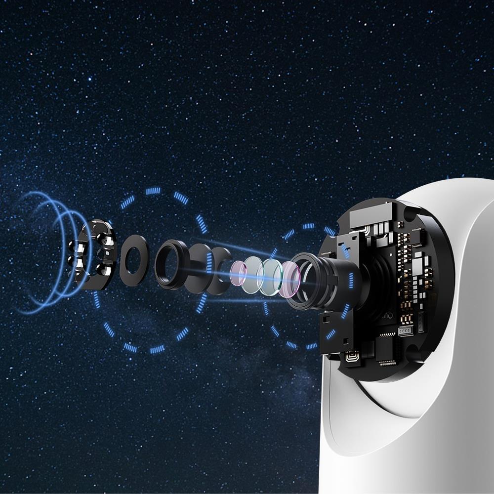 Tecno TH300 3MP 2K Ultra HD 360° Kablosuz Wifi Güvenlik Kamerası + Tecno 64Gb 100Mb/s Micro Sd Hafıza Kartı ve Adaptörü