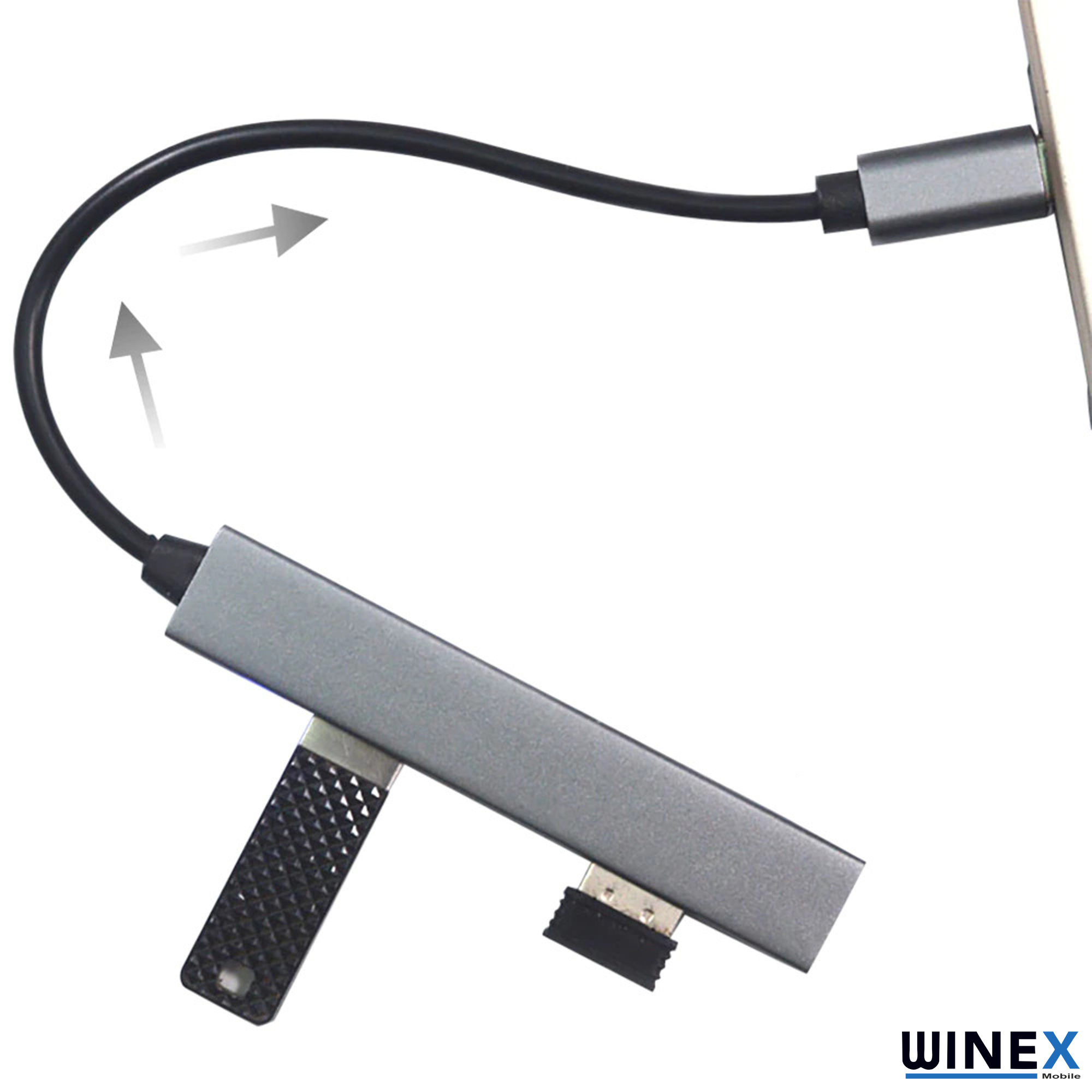 Winex 4in1 Macbook, Phone, Android Type-C to 4xUsbA Çoğaltıcı Adaptör Port Hub T818A