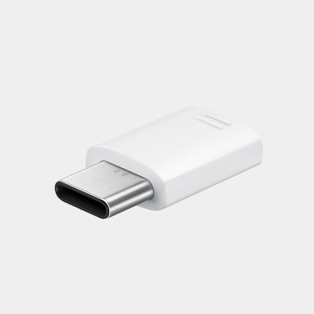 Samsung USB Micro USB to Type C Connector Adaptör Beyaz - EE-GN930BWEGWW 