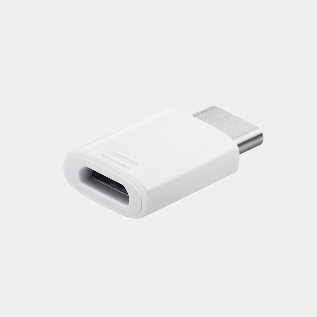 Samsung USB Micro USB to Type C Connector Adaptör Beyaz - EE-GN930BWEGWW 