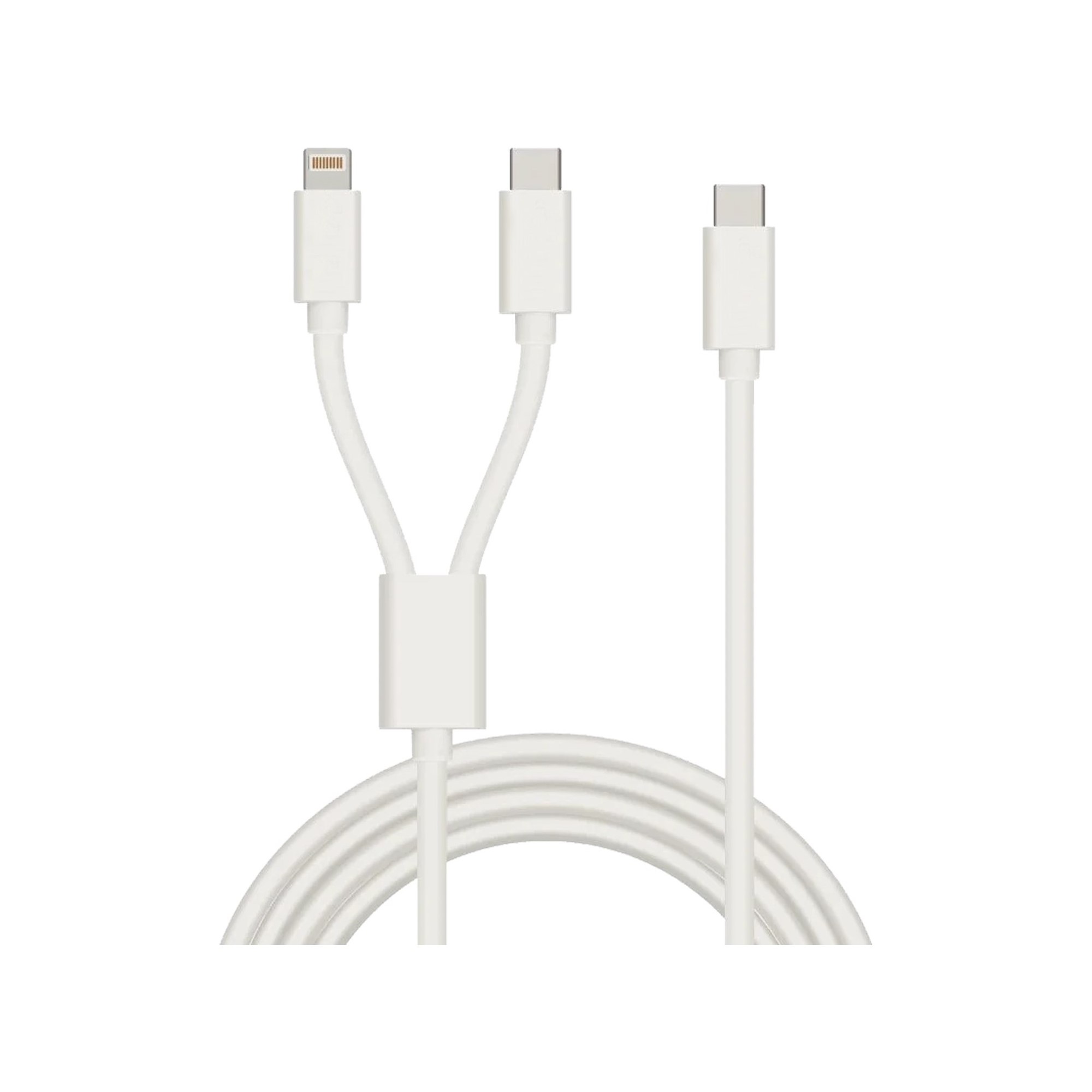 Winex 2in1 5A 120W Type-C to Type-C ve Lightning Hızlı Data ve Şarj Kablosu 120cm SX31C 