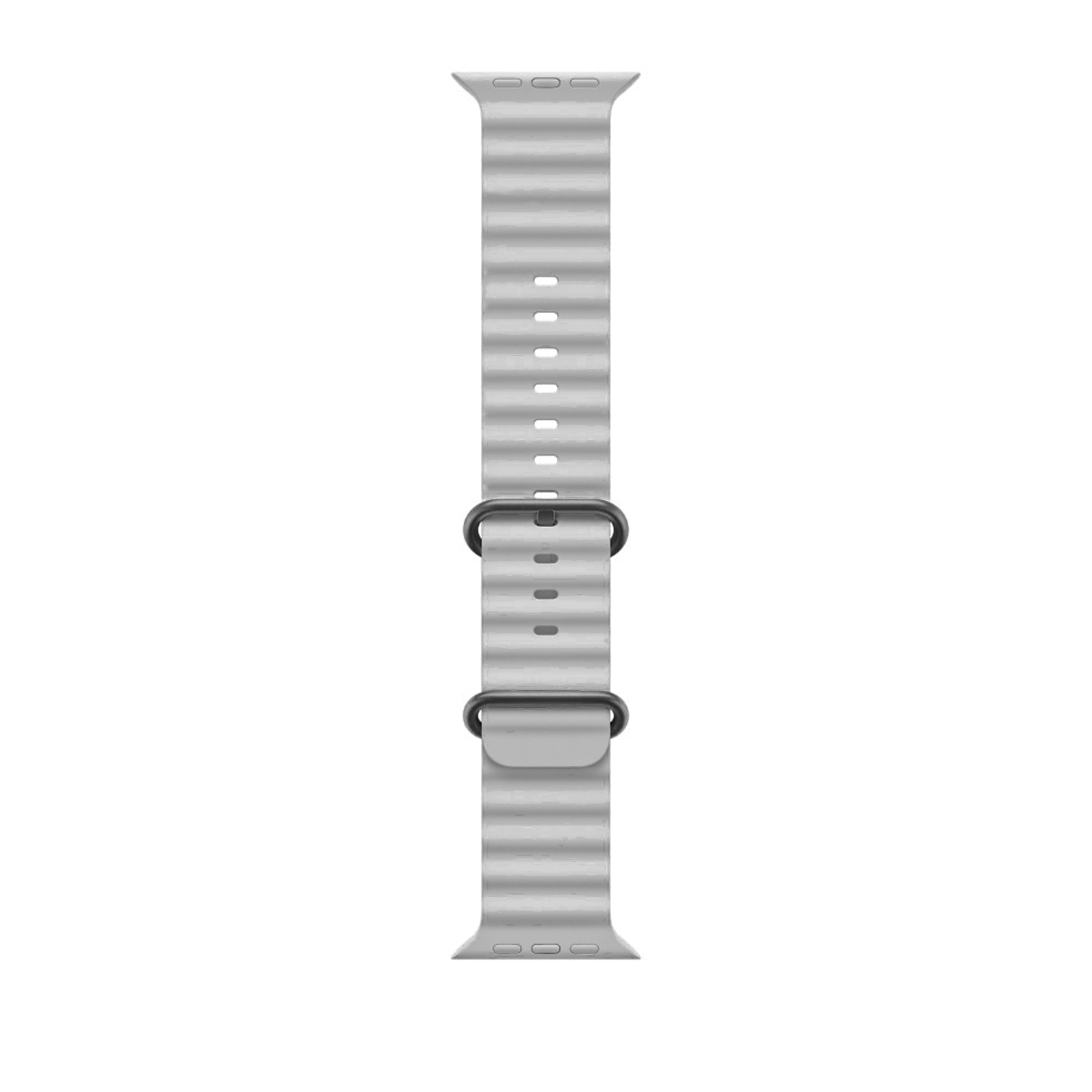 Winex 42-49mm Yeni Nesil Apple Uyumlu Akıllı Saat Kordonu Silikon Gri
