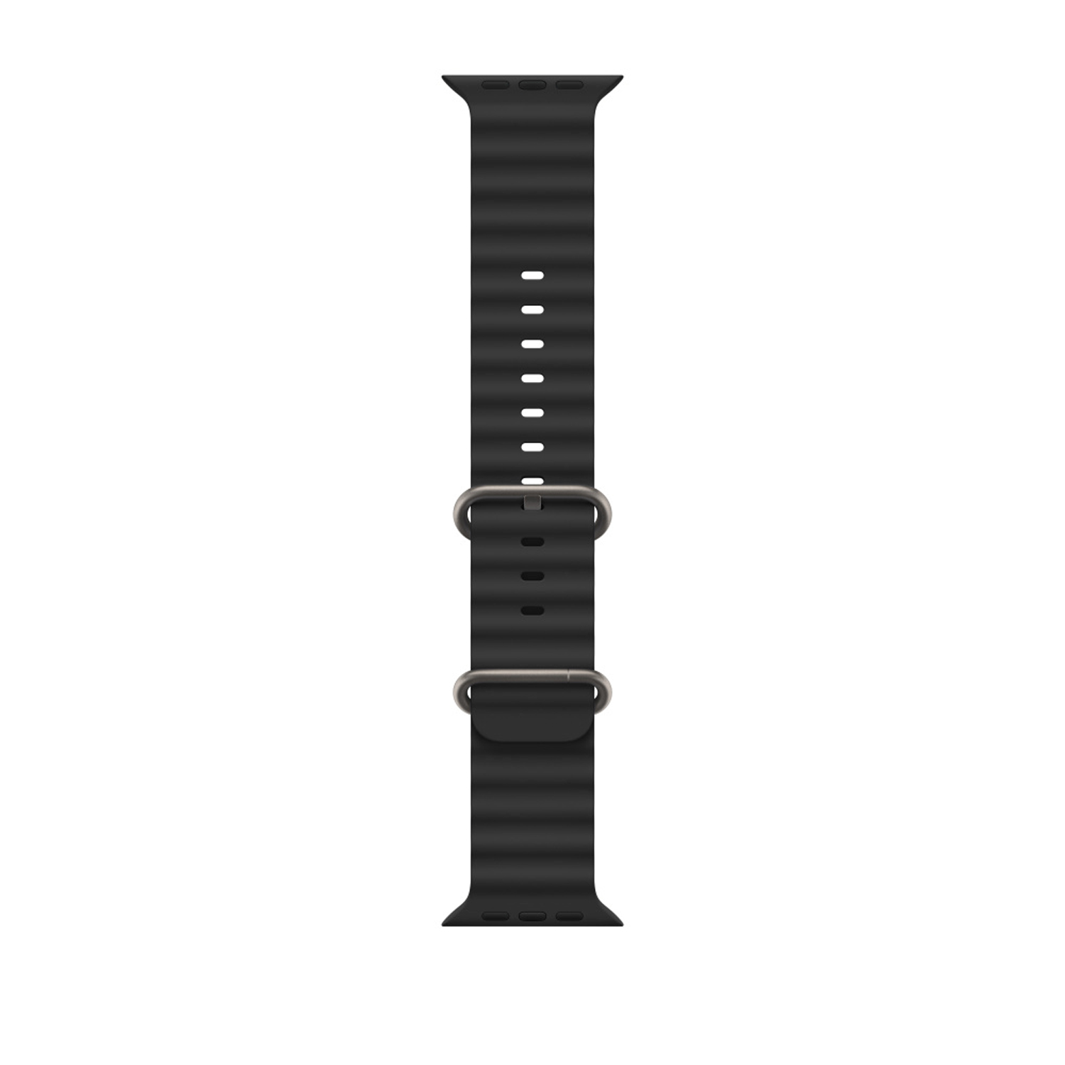 ScHitec 42-49mm Yeni Nesil Apple Uyumlu Akıllı Saat Kordonu Silikon Siyah