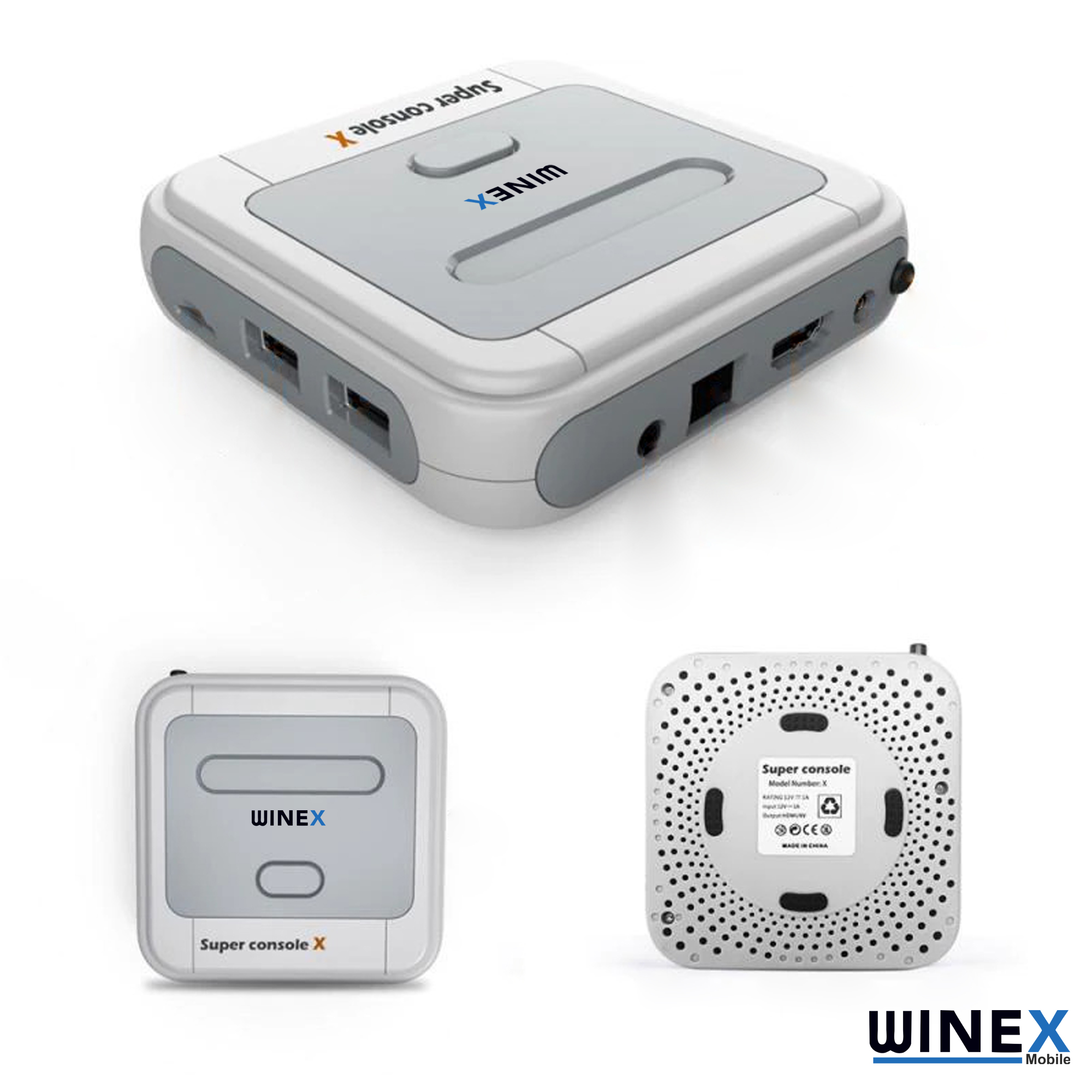 Winex Super X Pro Oyun Konsolu Emülatör 50.000 + Oyun 256GB Hafıza Kartı & HD 4K Android TV Box 