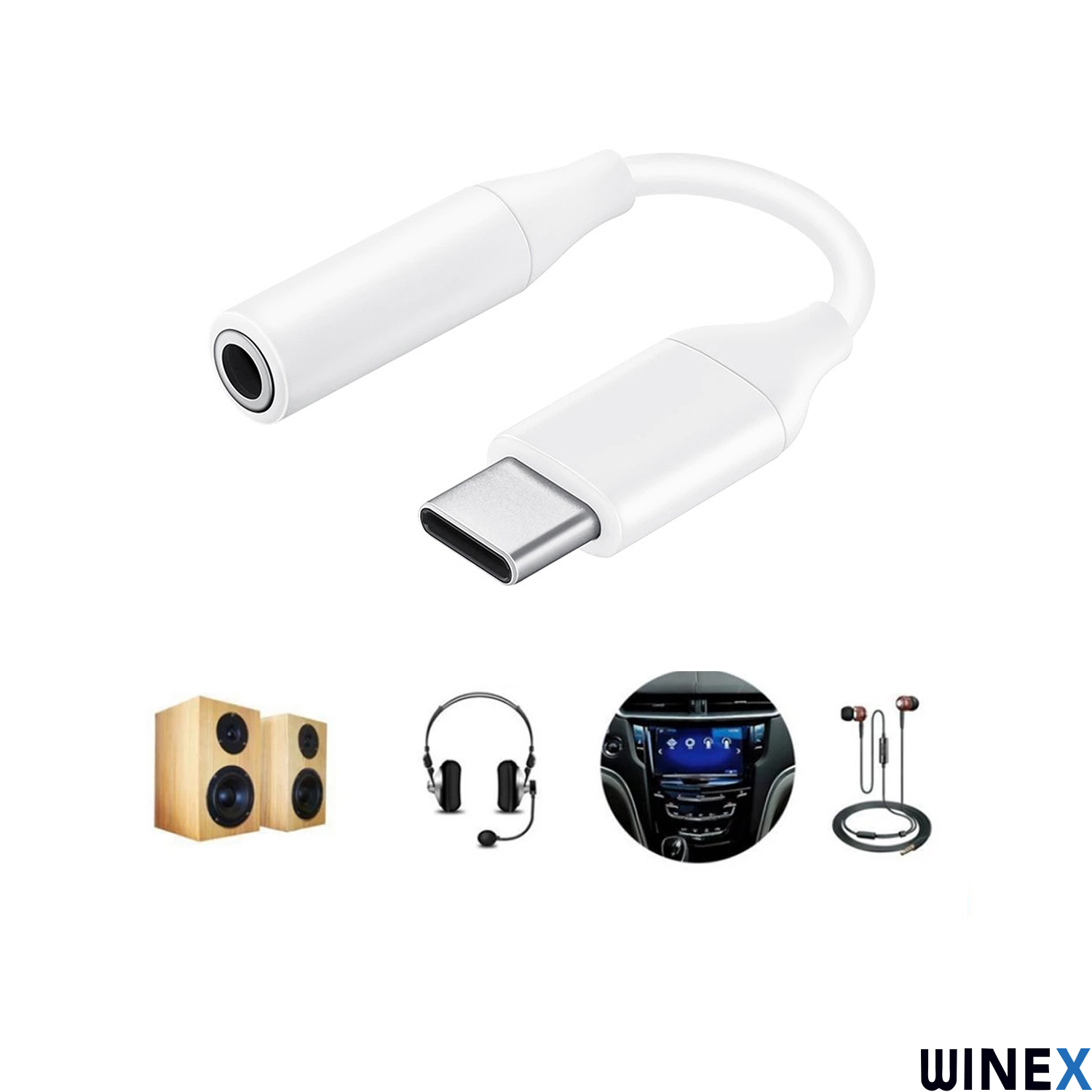 Winex UC10 Type-C to 3.5 mm Jack Dönüştürücü Adaptör j609
