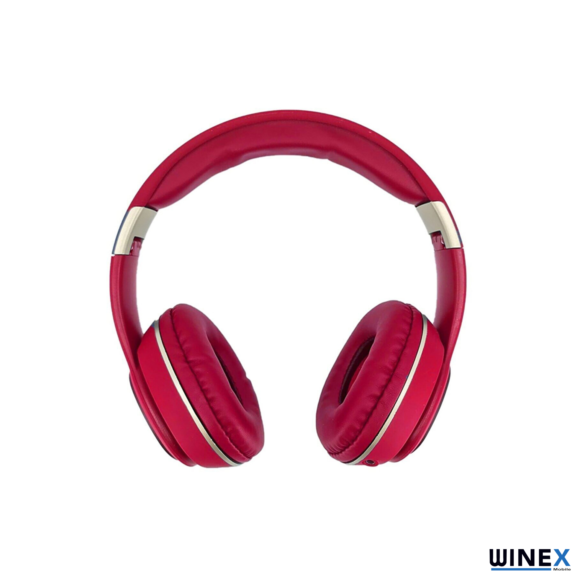 Winex YK Led Kulak Üstü Mikrfonlu Bluetooth 5.0 Kablosuz Kulaklık Kırmızı